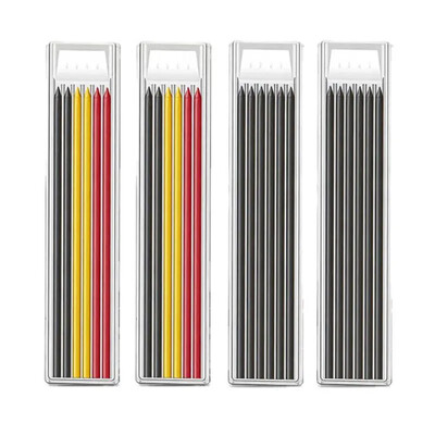 Crna Crvena Žuta Mehanička olovka s dubokim rupama Olovka 2,8 mm Stolarska olovka za obradu drveta Posebna jezgra pribor za pisanje