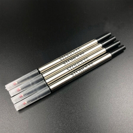 6 bucăți/lot reumplere STOHOLEE de bună calitate universal standard roller stilou cerneală neagră reîncărcare stilou de papetărie școlară