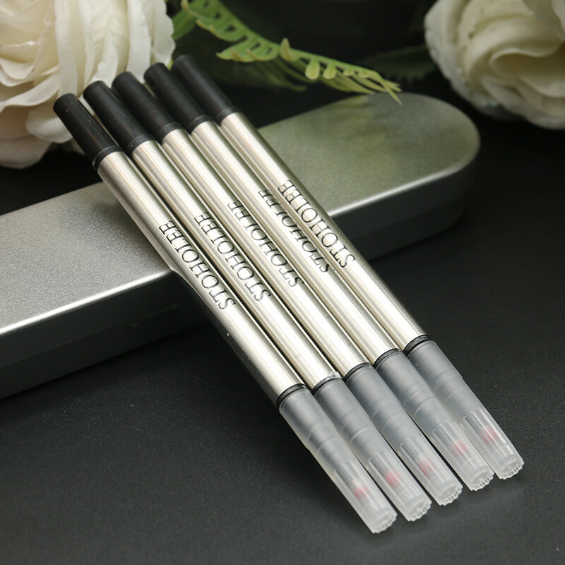 6 bucăți/lot reumplere STOHOLEE de bună calitate universal standard roller stilou cerneală neagră reîncărcare stilou de papetărie școlară