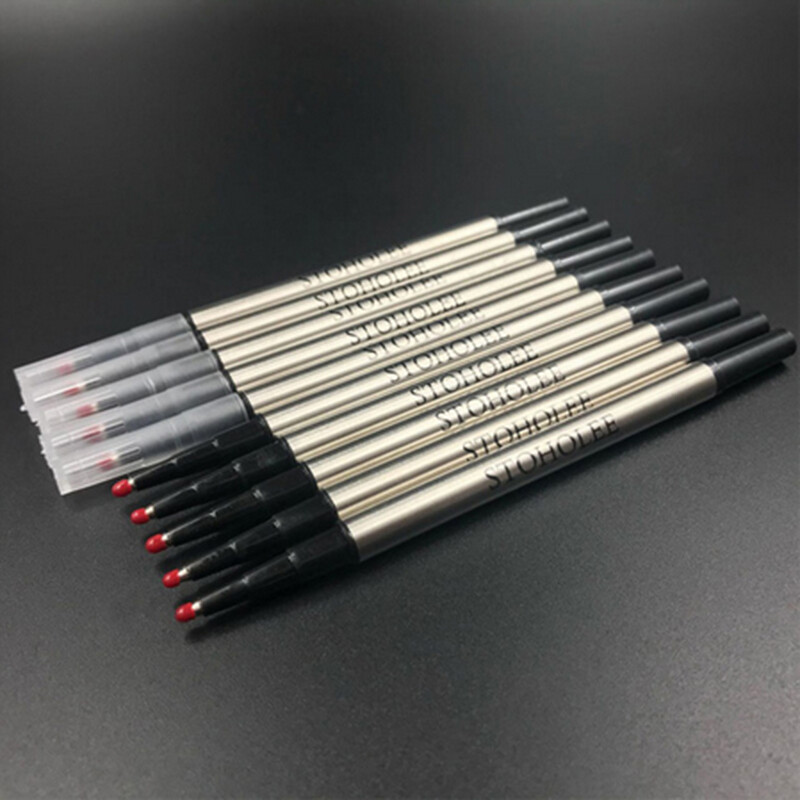 6 bucăți/lot reumplere STOHOLEE de bună calitate universal standard roller stilou cerneală neagră reîncărcare stilou de papetărie școlară