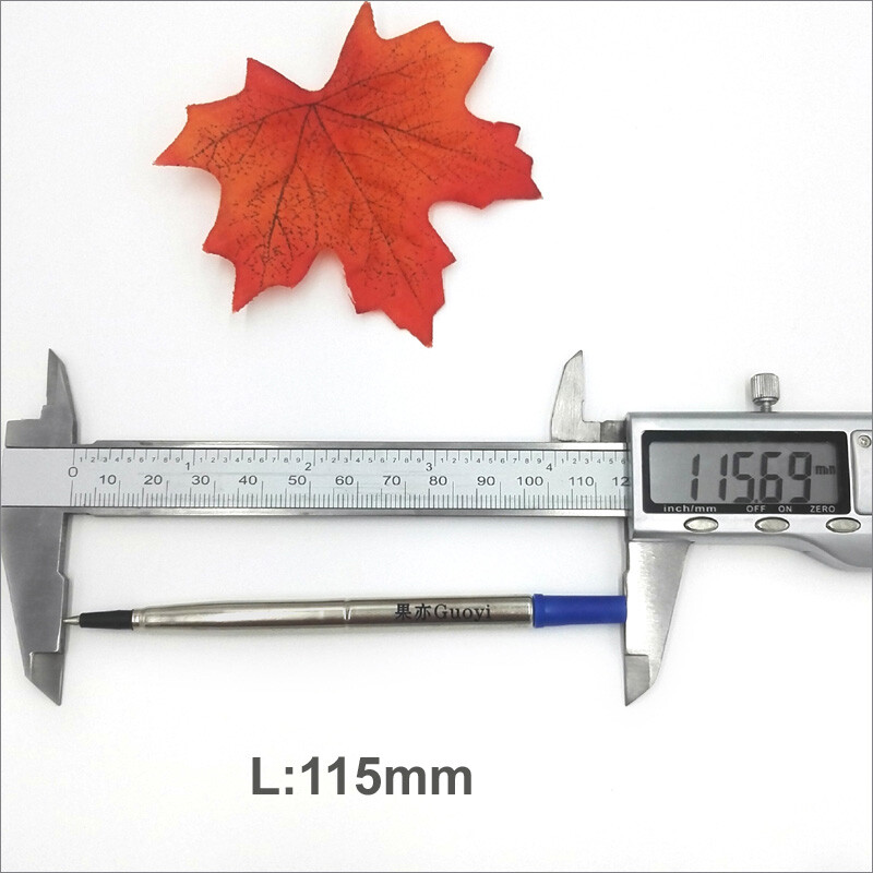 Yushun Blue или Black Hight Quality 0,5 mm 5 бр. Ролкови химикалки, пълнители Гел мастило за офис училище