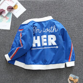 Proljeće i jesen 2024. Dječja dječja odjeća s džepnim pismom i dugim rukavima s patentnim zatvaračem i kapuljačom, dječja odjeća od 1 do 8 godina