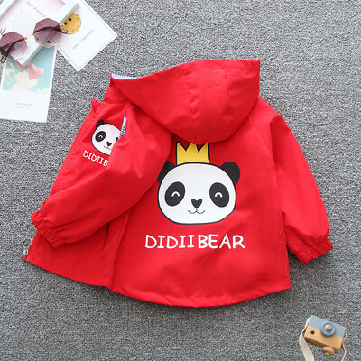 2024, primăvară și toamnă, fete și copii, ursuleț dulce, buzunar, haină cu fermoar cu glugă, îmbrăcăminte pentru copii 6M-6Y