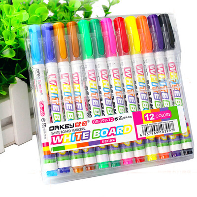 Pixuri Marker pentru tablă albă, 12 culori, cretă lichidă, ceramică din sticlă șters pentru copii, stilou, rechizite de birou, articole de papetărie
