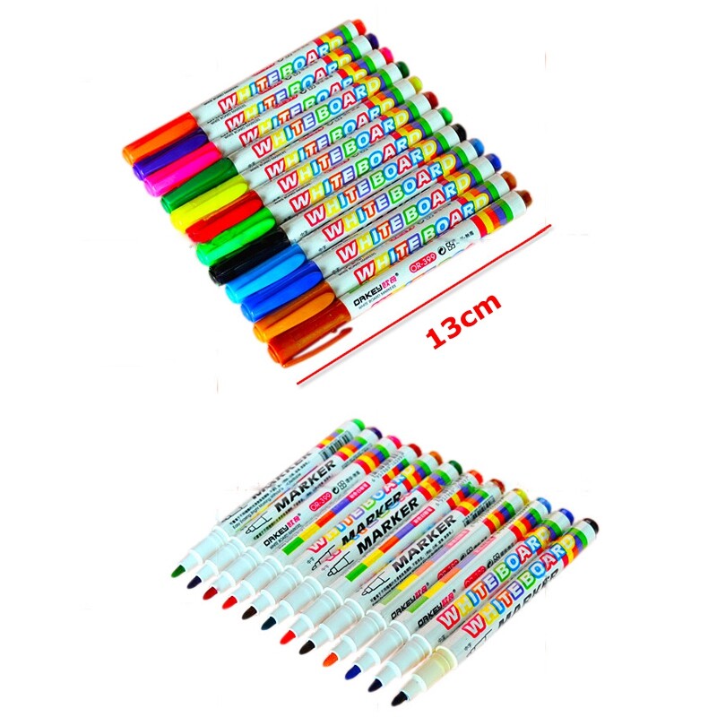 Pixuri Marker pentru tablă albă, 12 culori, cretă lichidă, ceramică din sticlă șters pentru copii, stilou, rechizite de birou, articole de papetărie