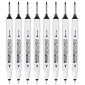 8 buc/set 20mm Markere de vopsea cu cap lung, cu două vârfuri, gaură adâncă, pentru metal rezistent la apă, decorarea lemnului, furnituri de vopsea pentru baie