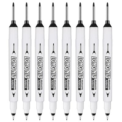 8 buc/set 20mm Markere de vopsea cu cap lung, cu două vârfuri, gaură adâncă, pentru metal rezistent la apă, decorarea lemnului, furnituri de vopsea pentru baie