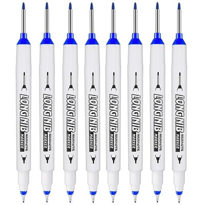 8 buc/set 20mm Markere de vopsea cu cap lung, cu două vârfuri, gaură adâncă, pentru metal rezistent la apă, decorarea lemnului, furnituri de vopsea pentru baie