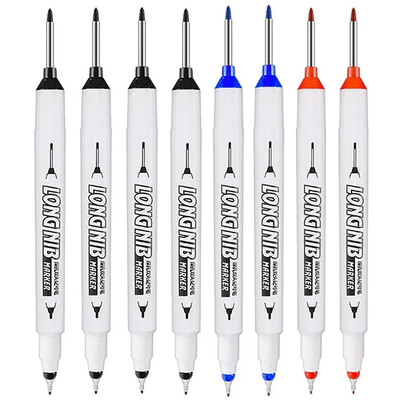 8 buc/set 20mm Markere de vopsea cu cap lung, cu două vârfuri, gaură adâncă, pentru metal rezistent la apă, decorarea lemnului, furnituri de vopsea pentru baie