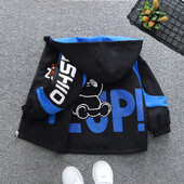 2024, primăvară și toamnă, băieți, scrisoare casual, ursuleț, cu mâneci lungi, cu gât rotund, cu fermoar, haine pentru copii, 1-8 ani