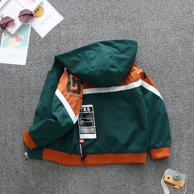 2024, primăvară și toamnă, fete, mozaic, scrisoare, cu mânecă lungă, cu glugă, cu fermoar, haine pentru copii, 1-8 ani