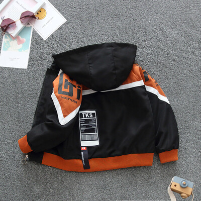 2024, primăvară și toamnă, fete, mozaic, scrisoare, cu mânecă lungă, cu glugă, cu fermoar, haine pentru copii, 1-8 ani