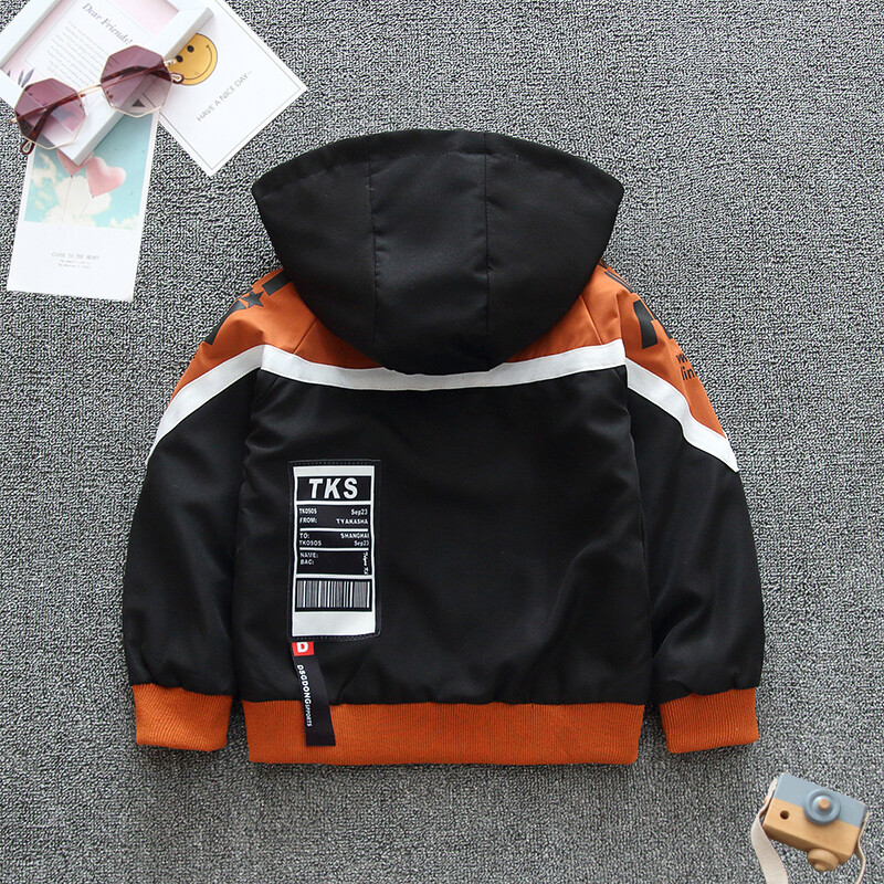 2024, primăvară și toamnă, fete, mozaic, scrisoare, cu mânecă lungă, cu glugă, cu fermoar, haine pentru copii, 1-8 ani