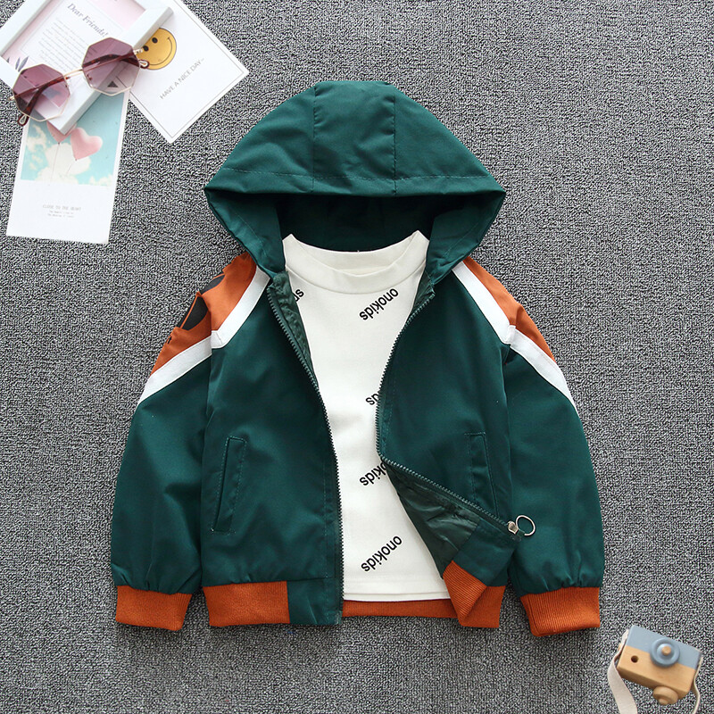 2024, primăvară și toamnă, fete, mozaic, scrisoare, cu mânecă lungă, cu glugă, cu fermoar, haine pentru copii, 1-8 ani