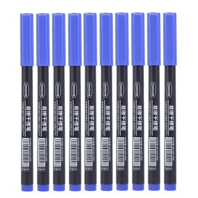 4/10 buc. Markere cu ștergere uscată Vârf ultra fin 0,5 mm 3 culori Markere pentru tablă albă ștergebile pentru copii, școală, planificare, birou, tablă albă