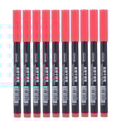 4/10 buc. Markere cu ștergere uscată Vârf ultra fin 0,5 mm 3 culori Markere pentru tablă albă ștergebile pentru copii, școală, planificare, birou, tablă albă