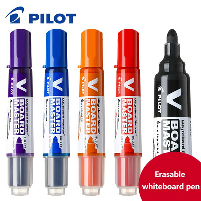 1vnt Japan PILOT Whiteboard Pen V Direct Liquid WBMAVBM didelės talpos vandens pagrindu pagamintas rašalas greitai džiūstantis, ištrinamas biuro reikmenys