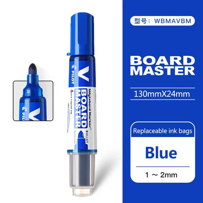 1kom Japanska PILOT olovka za bijelu ploču V Direct Liquid WBMAVBM Tinta velikog kapaciteta na bazi vode koja se brzo suši i brisivi uredski pribor