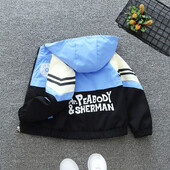 Primăvară și toamnă 2024, pentru băieți și copii, cu scrisoare, colorată, cu mâneci lungi, cu gât rotund, cu fermoar, haine pentru copii 1-8 ani