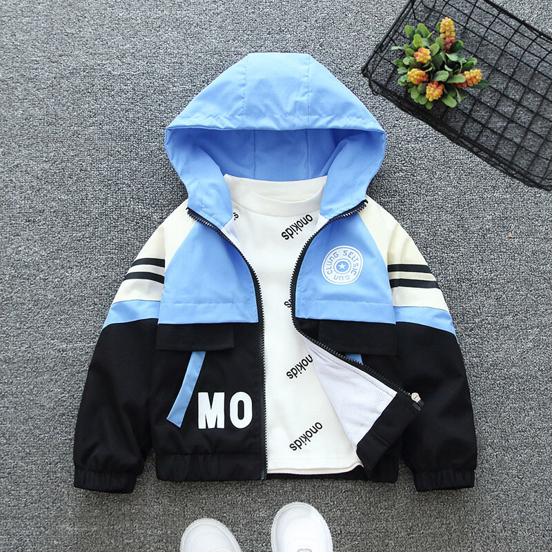 Primăvară și toamnă 2024, pentru băieți și copii, cu scrisoare, colorată, cu mâneci lungi, cu gât rotund, cu fermoar, haine pentru copii 1-8 ani