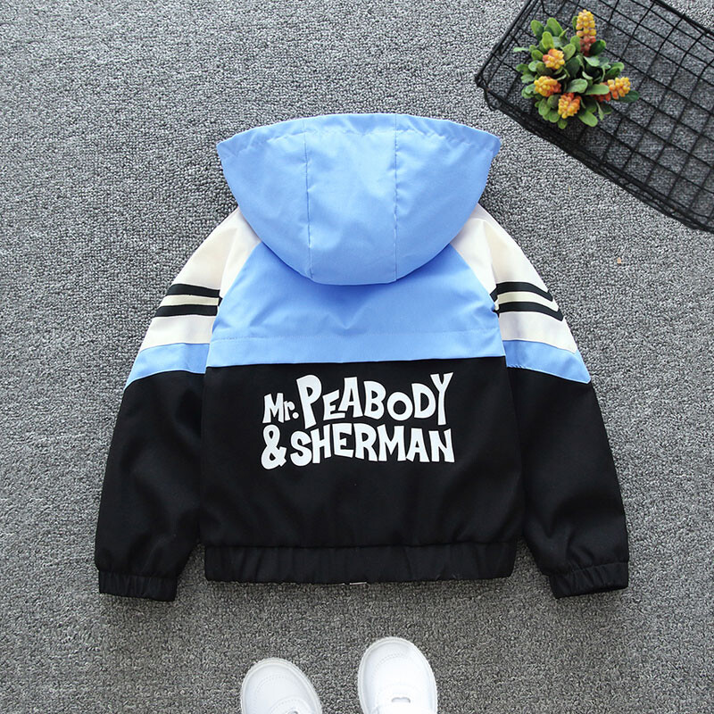 Primăvară și toamnă 2024, pentru băieți și copii, cu scrisoare, colorată, cu mâneci lungi, cu gât rotund, cu fermoar, haine pentru copii 1-8 ani