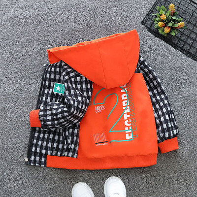 2024 Kevad- ja sügisene tüdrukute laste ruuduline kiri pikkade varrukatega Ümarkaelus Tõmblukuga mantel Lasteriided 1-8A