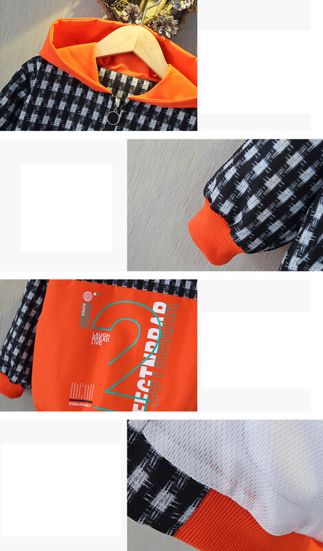 2024 Kevad- ja sügisene tüdrukute laste ruuduline kiri pikkade varrukatega Ümarkaelus Tõmblukuga mantel Lasteriided 1-8A