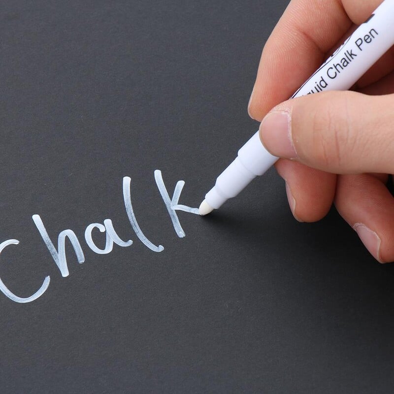 10 buc. stilou alb cu cretă lichidă Marker pentru ferestre din sticlă Autocolante pentru tablă stilou cu cerneală lichidă folosit pe fereastra cu cretă stilou alb