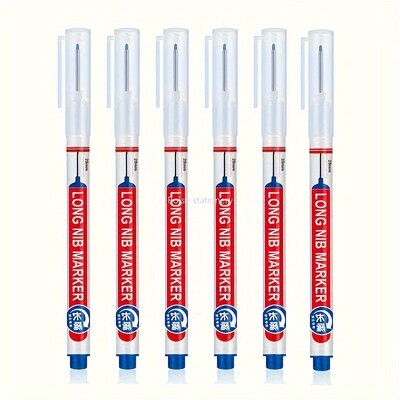 6 tk/komplekt 20 mm sügava auguga pika otsapeaga markerid metallist perforeeriva pliiatsi jaoks veekindel Vannitoa puidutöötlemine dekoratsiooniks mitmeotstarbeline