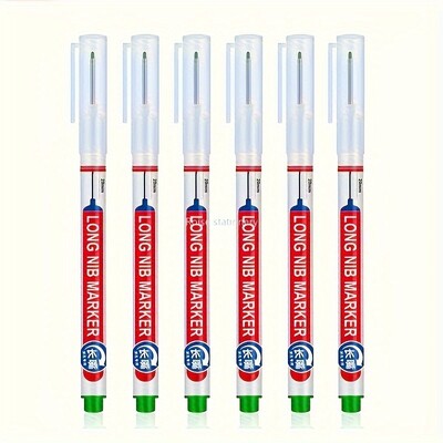 6 tk/komplekt 20 mm sügava auguga pika otsapeaga markerid metallist perforeeriva pliiatsi jaoks veekindel Vannitoa puidutöötlemine dekoratsiooniks mitmeotstarbeline