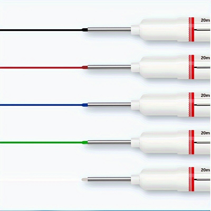 6 tk/komplekt 20 mm sügava auguga pika otsapeaga markerid metallist perforeeriva pliiatsi jaoks veekindel Vannitoa puidutöötlemine dekoratsiooniks mitmeotstarbeline