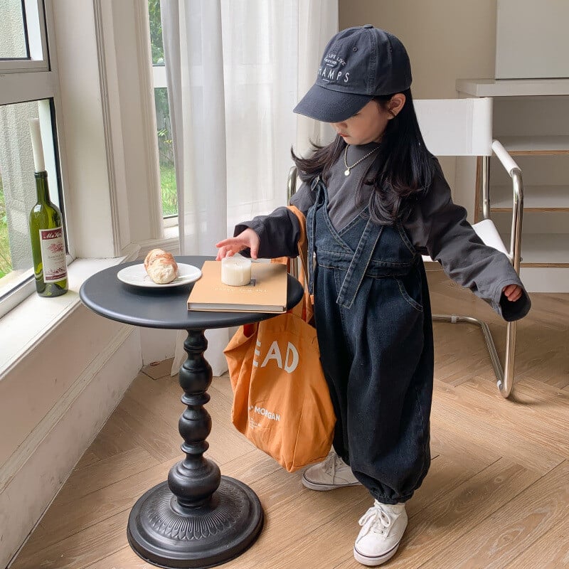 Moda coreeană 2023, noua toamnă, îmbrăcăminte pentru copii, pantaloni pentru băieți, salopete unisex, blugi, curea de culoare solidă, ocazional, lung