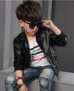 Uus Baby PU-nahast poiste jope Paks sametjakk Poiste mantlid Laste soojad ülerõivad 2 4 6 8 10 12-aastased jakid lastele