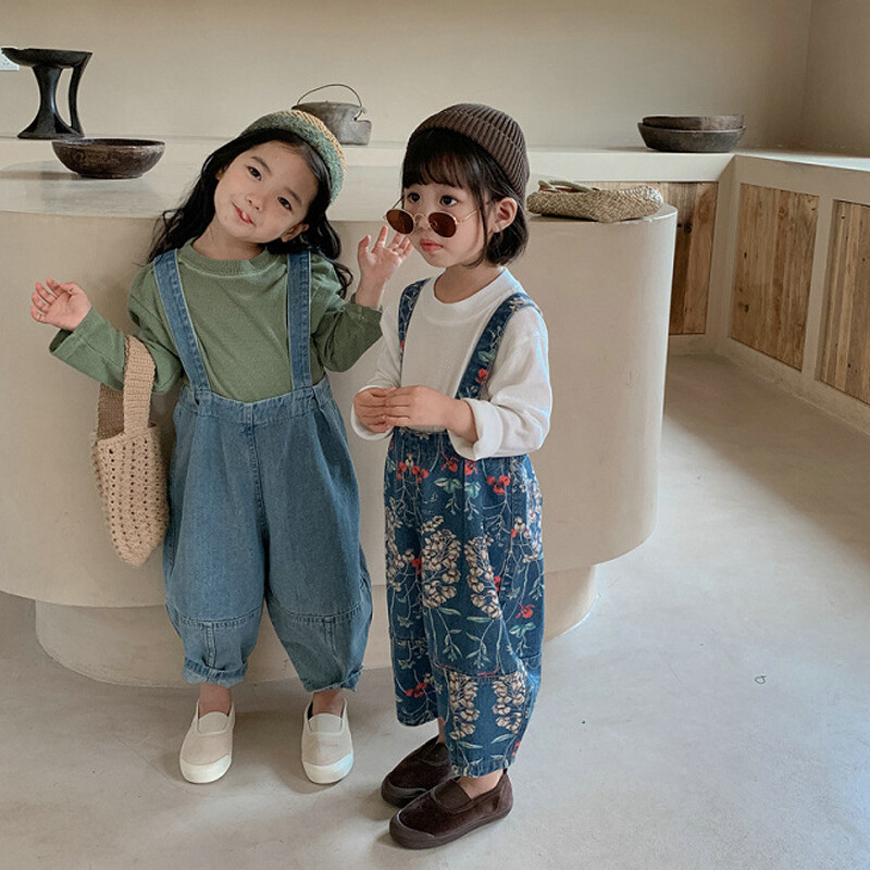 Suvised poistele ja tüdrukutele püksid Denim Kombinesoonid Sukapüksid Kombine Kevad Beebi Laste Püksid Vabaaja püksid Lasteriided