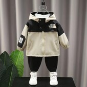 Îmbrăcăminte exterioară de primăvară și toamnă pentru copii La modă 2024 Nou Top pentru copii pentru băieți Îmbrăcăminte pentru copii la modă pentru băieți Jachetă rezistentă la vânt pentru băieți