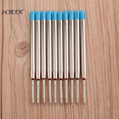 10 buc/lot Meta Pen Refill Scoala Office Pen Ballpoint Refill Neted Fine 1.0mm Medium pentru Parker Papetarie Cadouri