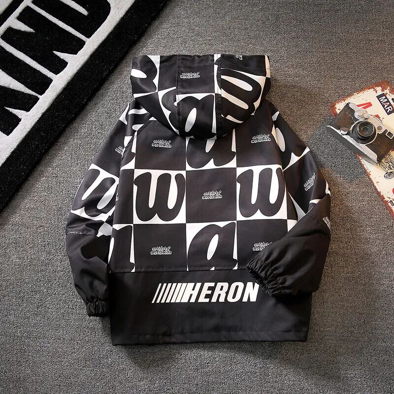 Dječački kaput Jakna Pamučna gornja odjeća Vjetrobran 2024 Savršen kaput za proljeće i jesen Visokokvalitetna dječja topla odjeća