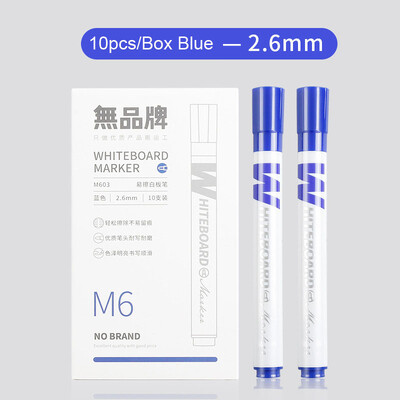 Sharkbang 10 buc/set 2,6 mm pix pentru tablă albă, negru/albastru/roșu, pixuri cu ulei pentru marcaj de desen pentru copii, rechizite de papetărie școlare, pixuri