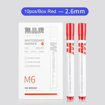 Sharkbang 10 buc/set 2,6 mm pix pentru tablă albă, negru/albastru/roșu, pixuri cu ulei pentru marcaj de desen pentru copii, rechizite de papetărie școlare, pixuri