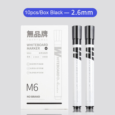 Sharkbang 10 buc/set 2,6 mm pix pentru tablă albă, negru/albastru/roșu, pixuri cu ulei pentru marcaj de desen pentru copii, rechizite de papetărie școlare, pixuri