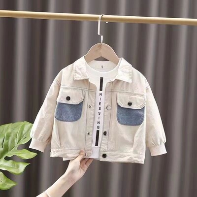 Παιδικό παλτό για αγόρι άνοιξη 2023 Νέα βρεφικά ρούχα Ανοιξιάτικα και Φθινοπωρινά ανοιχτά μπουφάν Ευέλικτο τοπ για μικρά και μεσαία παιδιά