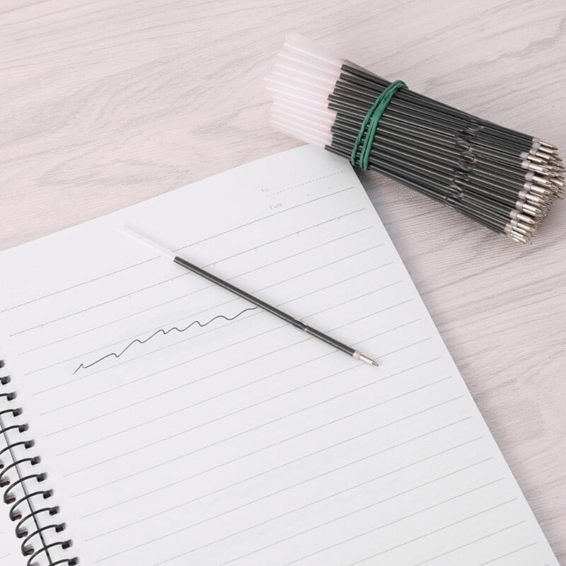 Ulošci za kemijske olovke 0,7 mm za uredske olovke na uvlačenje, školski pribor, 100 pak.