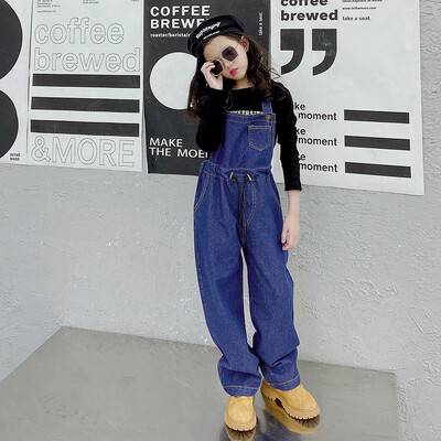 Novi proljetni kombinezon od traperica, traperica, traperica, naramenica, naramenica, kargo hlača, hlača s džepovima, dječje odjeće 4 6 8 10 12 14 godina