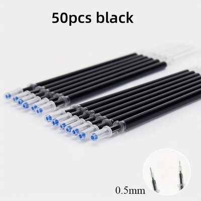 50 τμχ Ανταλλακτικά Gel στυλό Ανταλλακτικά Ανταλλακτικά Gel Pen 3 Τύποι Χρωμάτων για Παιδιά Ενήλικες Βιβλία Σχέδιο Doodling Crafts Scrapbooking Journ