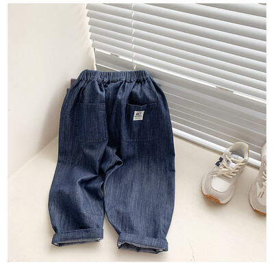 Primavara Toamna blugi subtiri pantaloni largi din denim