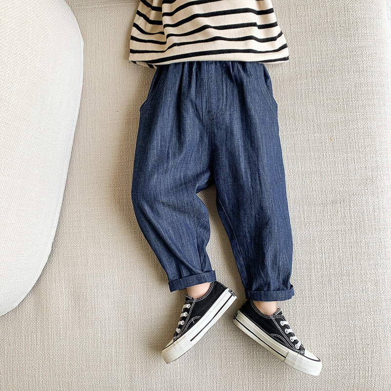 Primavara Toamna blugi subtiri pantaloni largi din denim