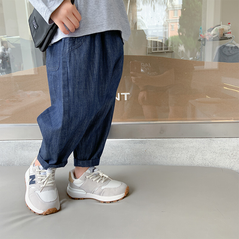 Primavara Toamna blugi subtiri pantaloni largi din denim