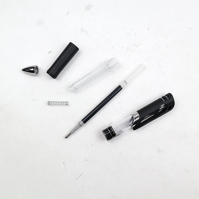 Dodatna punjenja za gel olovke 0,7 mm, pero s metkom, crno/tamnoplavo, pisanje je glatko, kontinuirana tinta, uredski pribor, 6 kom/lot