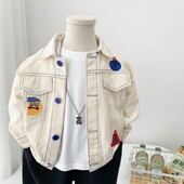 2-7 ani Copii Baieți Jachete din bumbac Denim Topuri Primăvară Toamnă Nouă Modă Dulci Drăguț Jachetă Haine pentru bebeluși