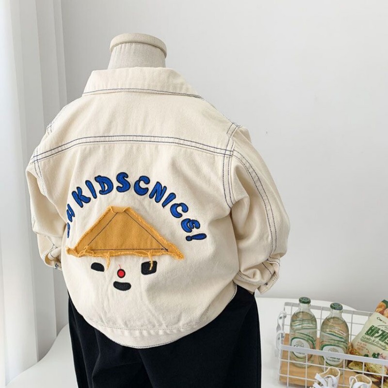 2-7 ani Copii Baieți Jachete din bumbac Denim Topuri Primăvară Toamnă Nouă Modă Dulci Drăguț Jachetă Haine pentru bebeluși